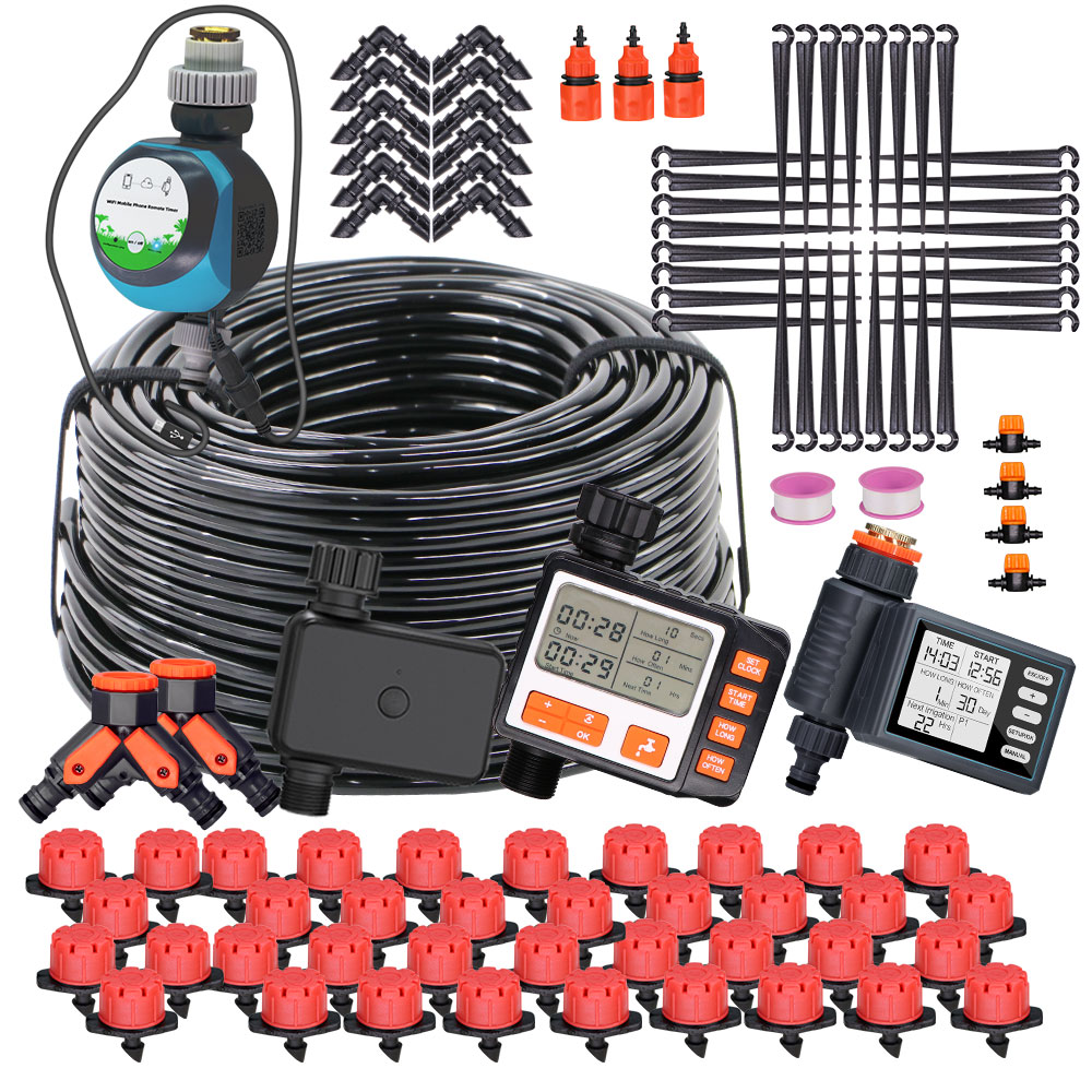 Yoocaa Smart Garden - 50-5M 1/4 ''hortum ayarlanabilir Drippers otomatik