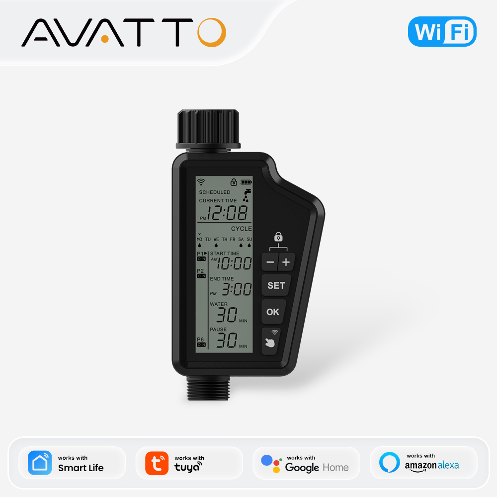Smart Garden Tap - MIUCDA bahçe sulama zamanlayıcısı büyük LCD