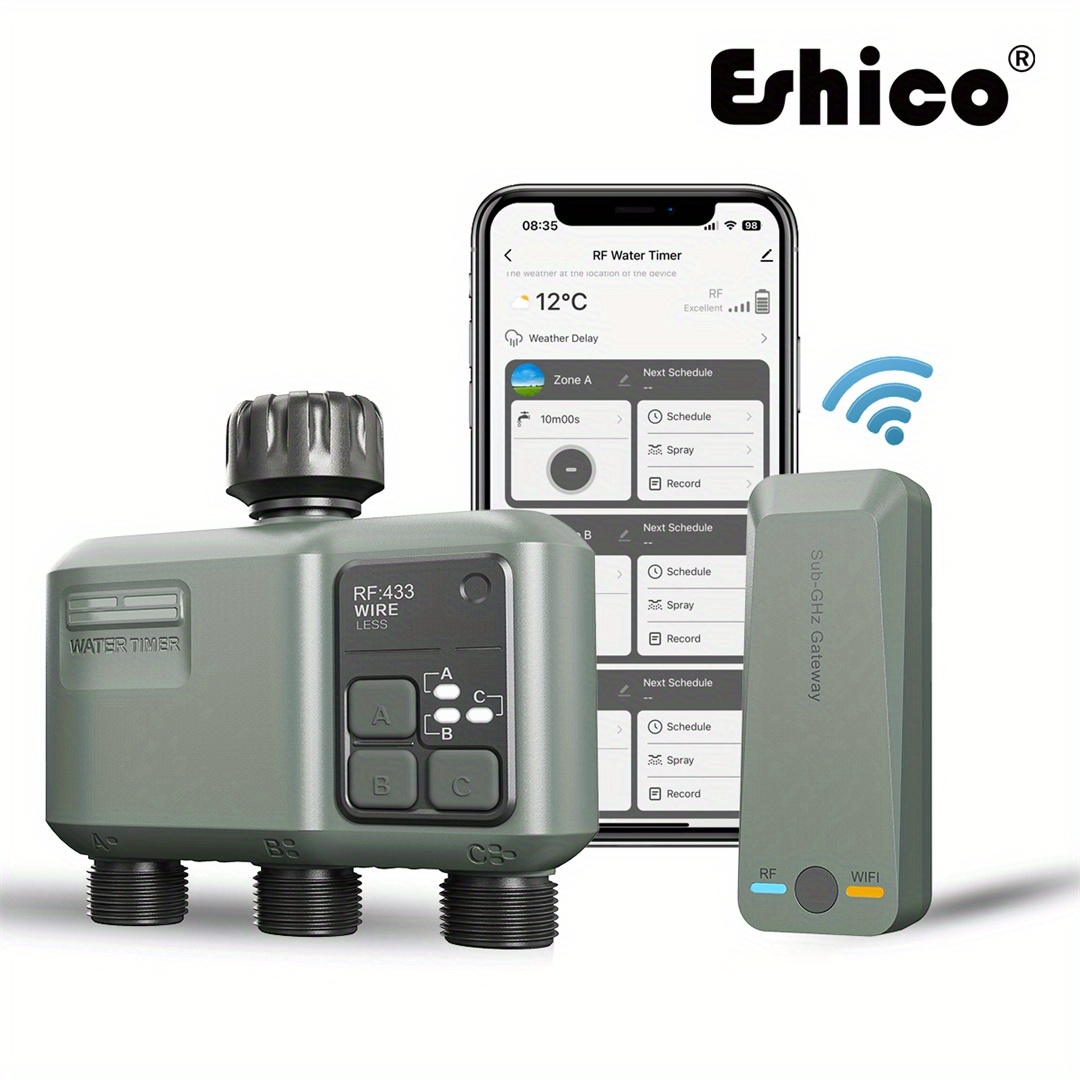 Smart Garden Zone - Eshico Akıllı Yağmurlama Zamanlayıcısı: 2x Wi-Fi