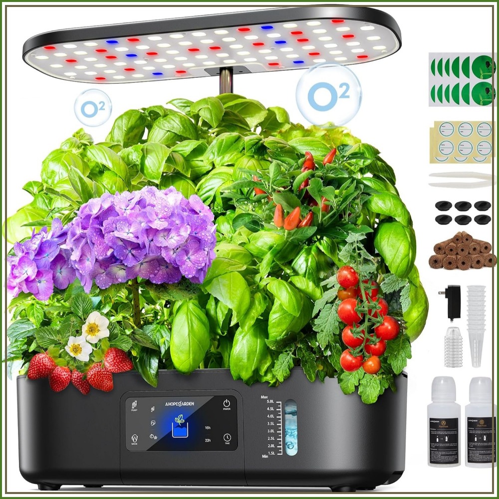 Hydroponic Grow Pod - 12 Bölmeli İç Mekan Hidroponik Bahçe,