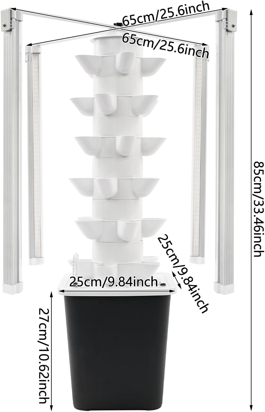 Hydroponic Grow Pod - Hidroponik Kule Yetiştirme Lambası ile, 30