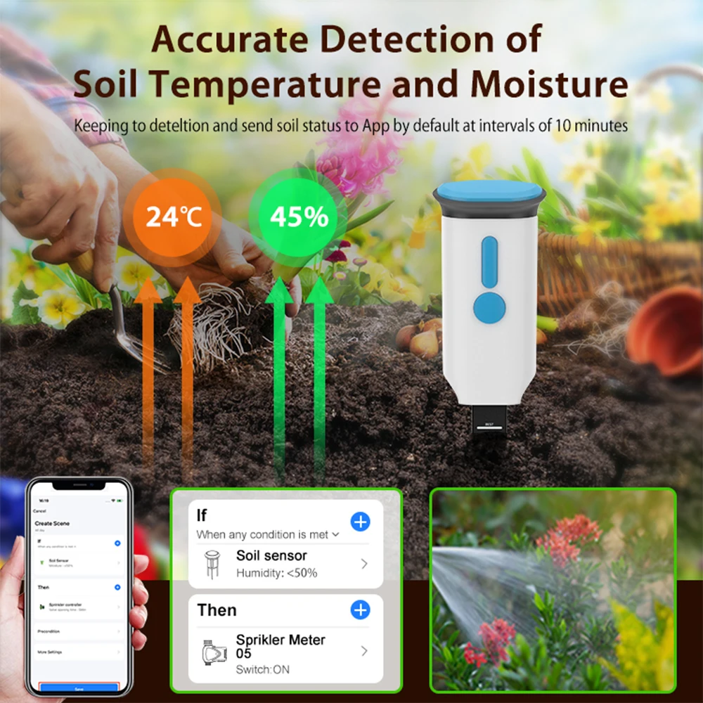 Haozee Tuya Akıllı WiFi Toprak - Smart Garden Monitor incelemesi ve fiyatı
