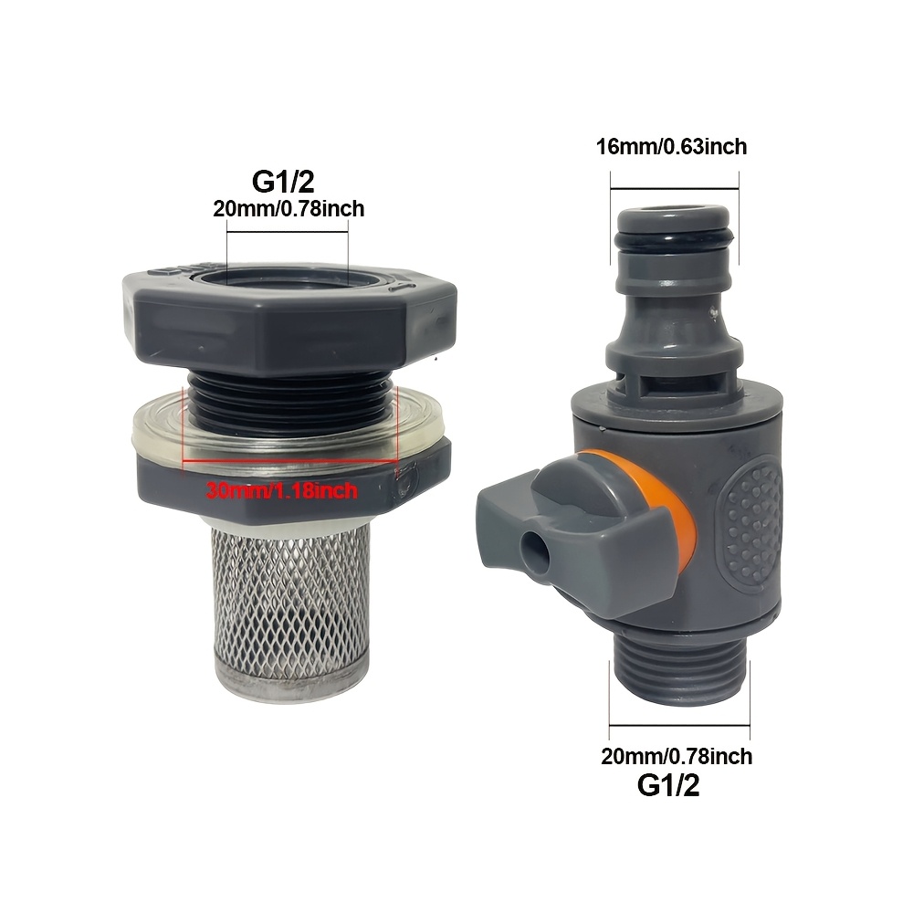 1 takım G1/2 su deposu filtres - Smart Garden Hose Valve incelemesi ve fiyatı