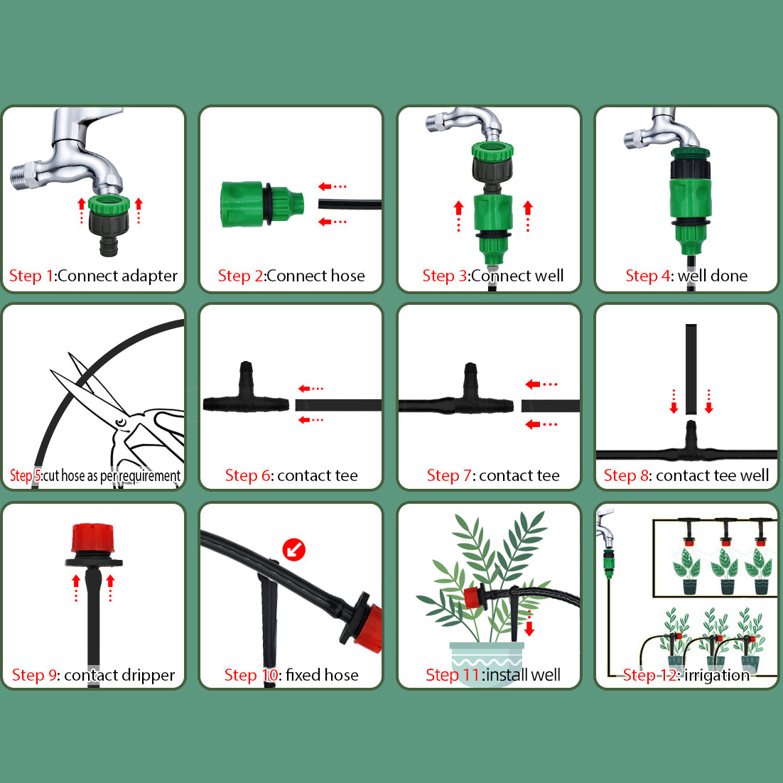 Sera 15M-30M DIY damla sulama  - Yoocaa Smart Garden incelemesi ve fiyatı