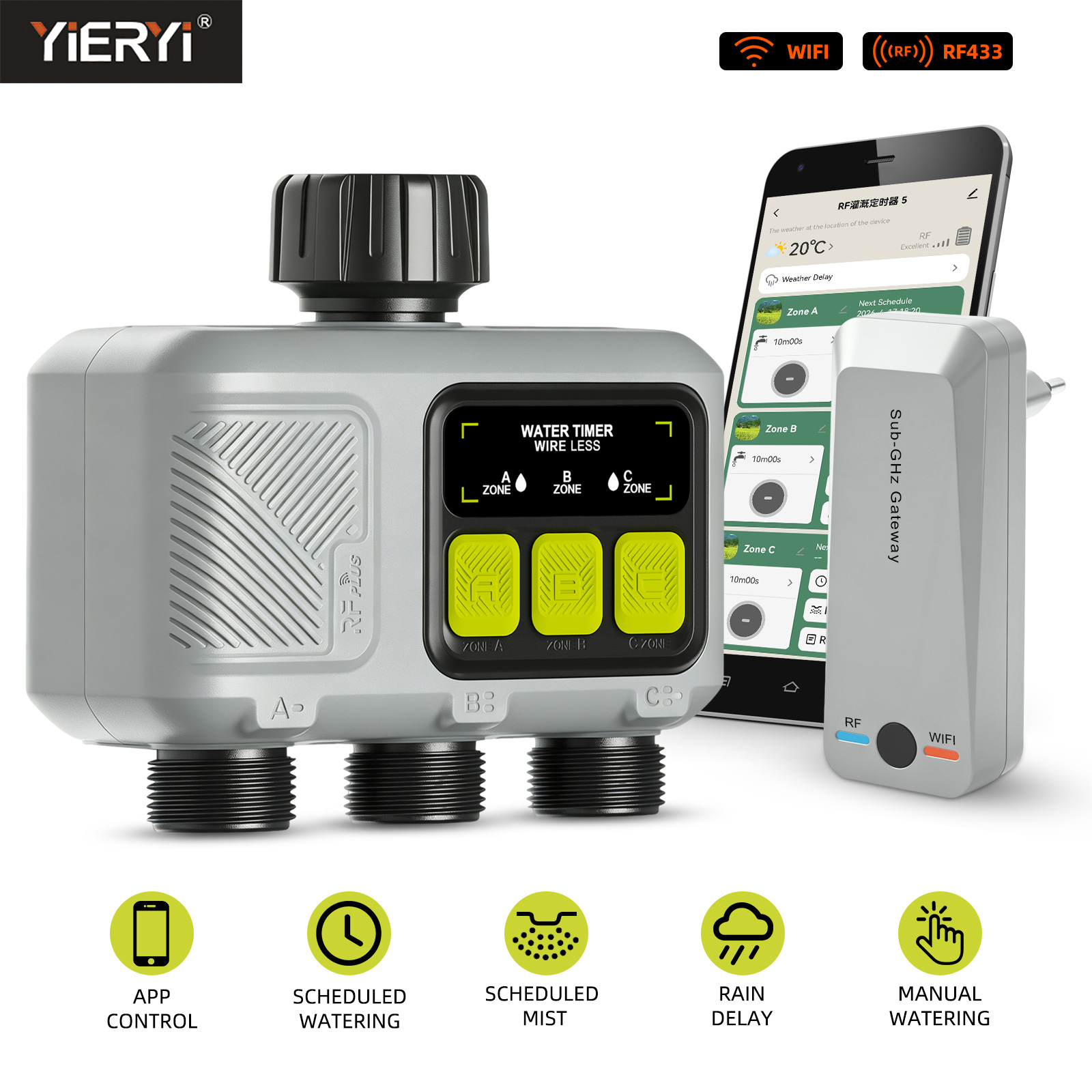 Yieryi 3 Bölgeli Akıllı Su Zam - Smart Garden Zone incelemesi ve fiyatı