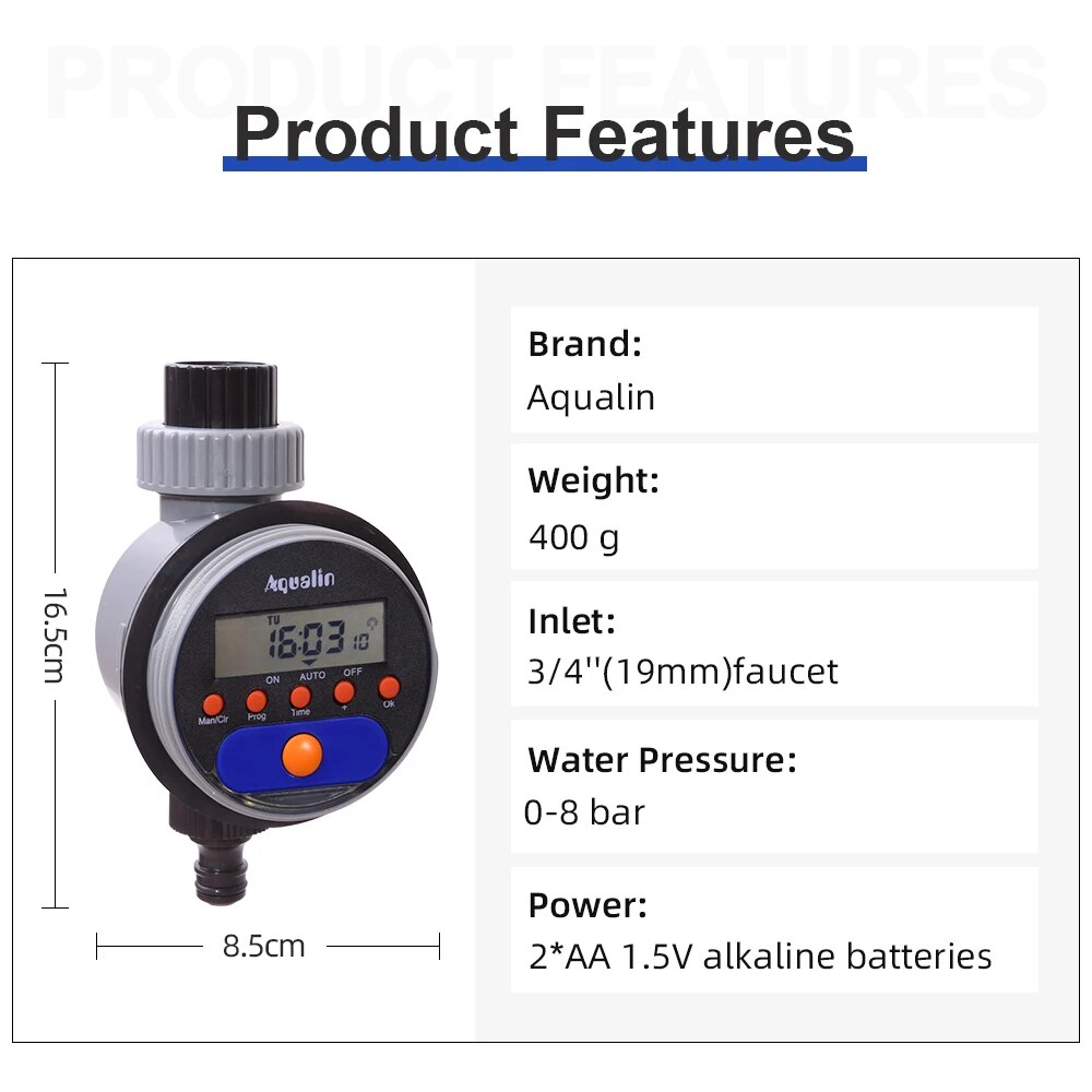 Otomatik LCD ekran sulama zama - Smart Garden Tap incelemesi ve fiyatı