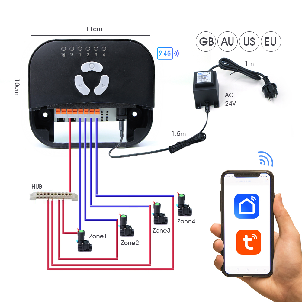 Bahçe Hortumu Solenoid Valf Ko - Smart Garden Zone incelemesi ve fiyatı